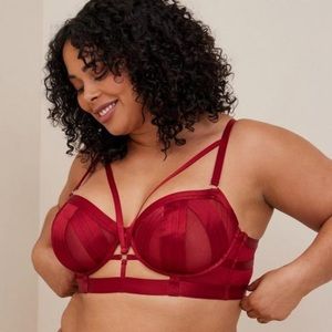 TORRID Overt Strappy Mesh Underwire Bra With Mesh Cups